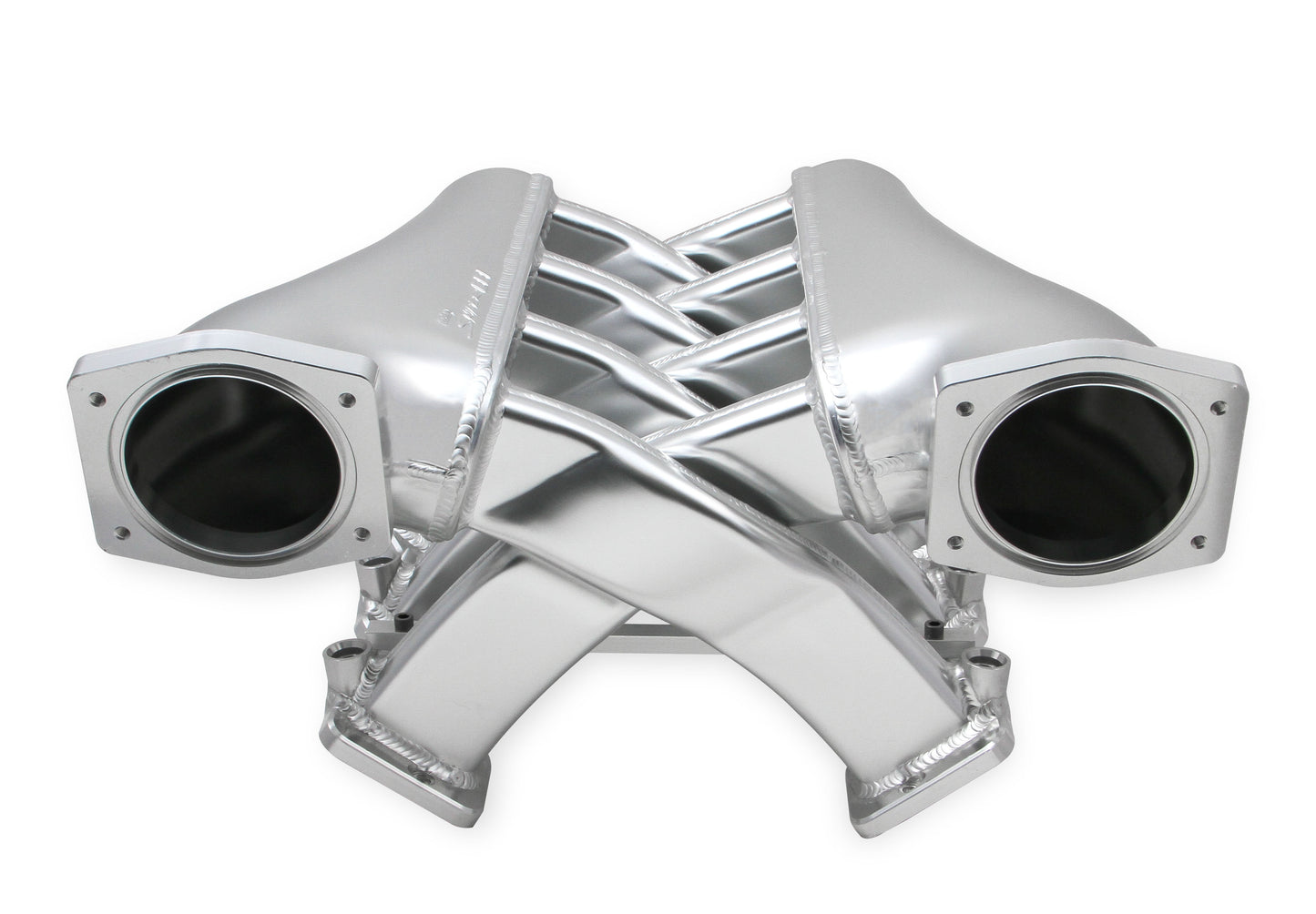 Sniper EFI Fabricated Intake Manifold Dual Plenum 92mm LS3/L92, Rail Kit - Slvr