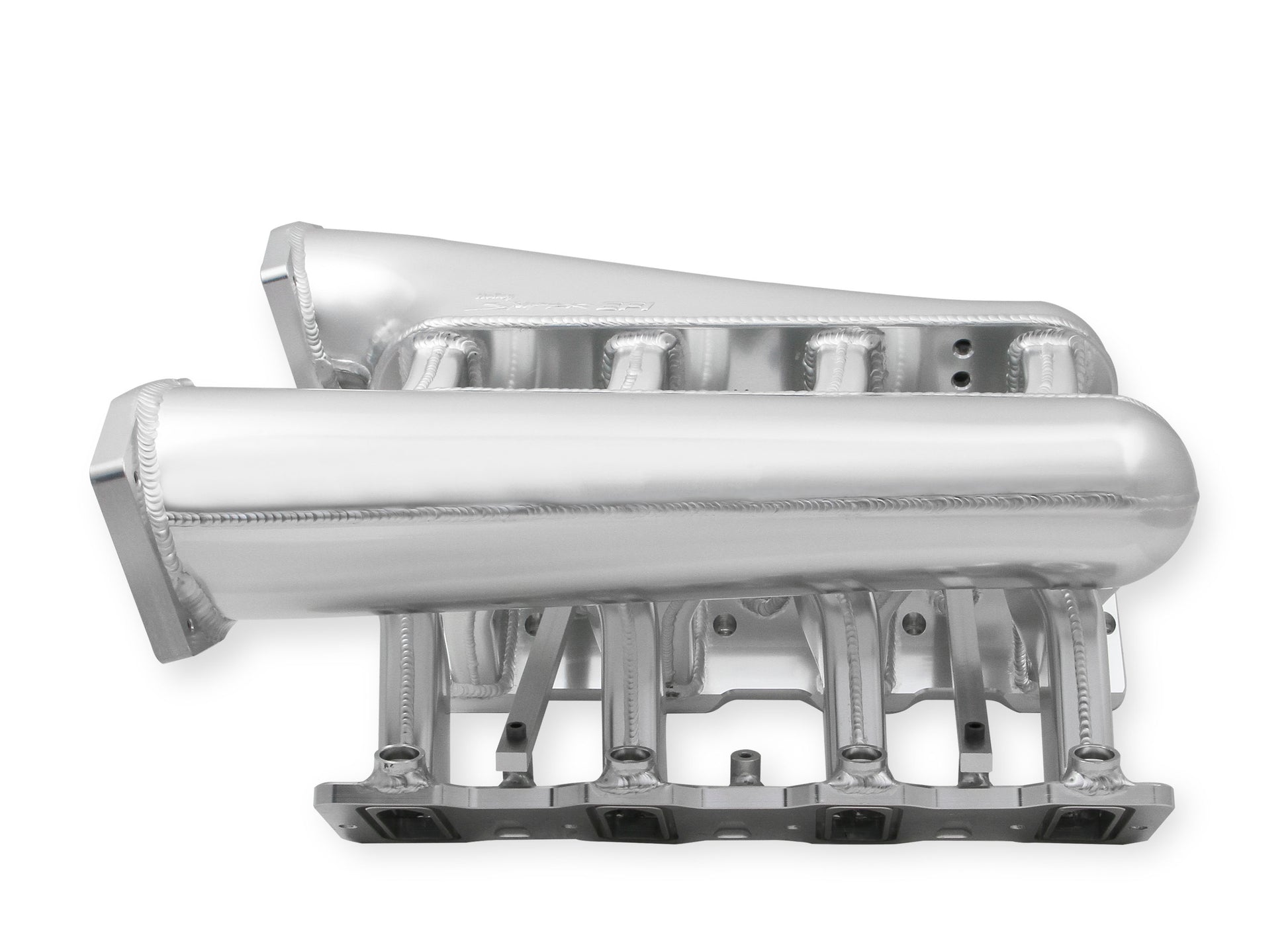 Sniper EFI Fabricated Intake Manifold Dual Plenum 92mm LS1/2/6, Rail Kit - Slvr