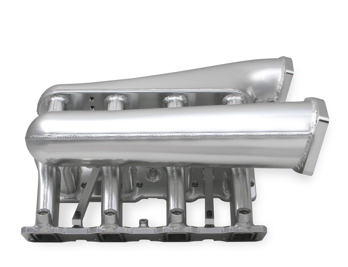 Sniper EFI Fabricated Intake Manifold Dual Plenum 92mm LS3/L92, Rail Kit - Slvr