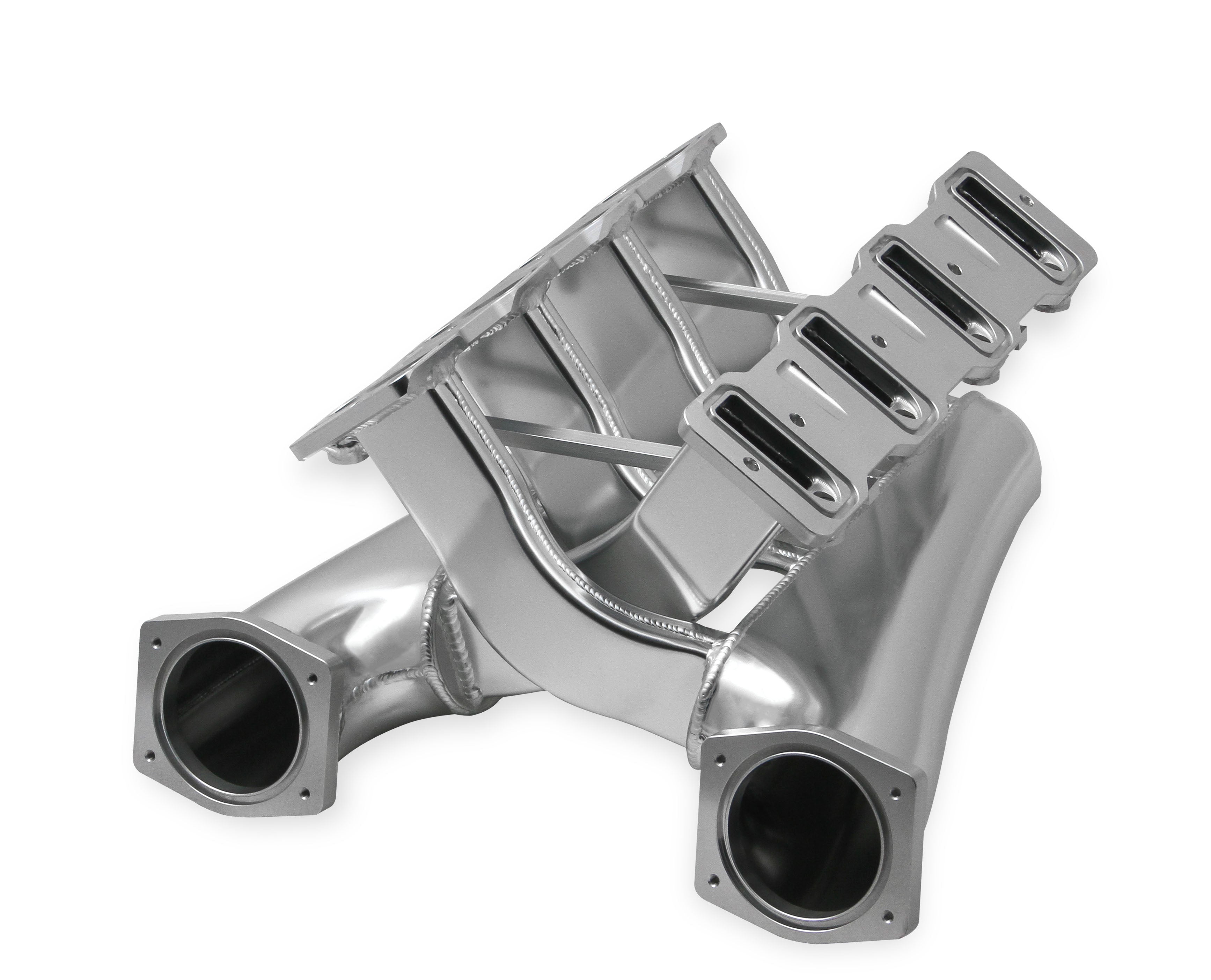 Sniper EFI Fabricated Intake Manifold Dual Plenum 92mm LS1/2/6, Rail Kit - Slvr