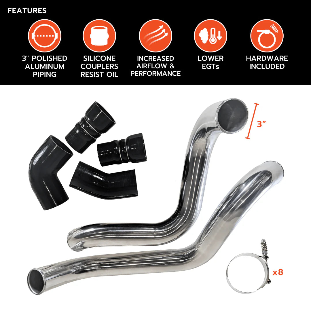 GM Duramax LB7 - Intercooler Pipe & Boot Kit (2002-2004)