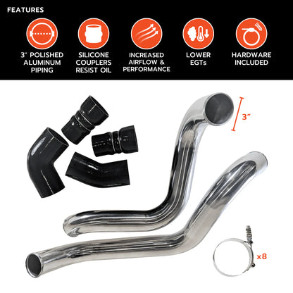 GM Duramax LB7 - Intercooler Pipe & Boot Kit (2002-2004)
