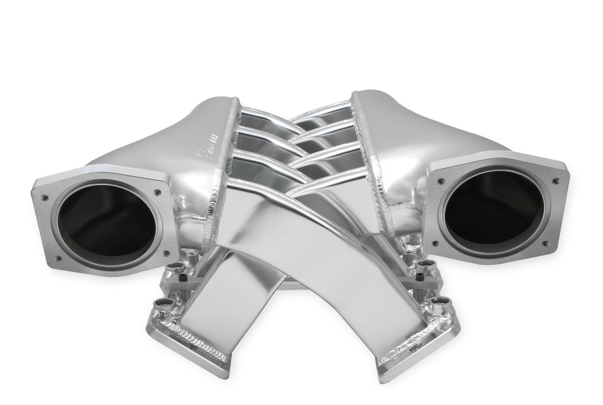 Sniper EFI Fabricated Intake Manifold Dual Plenum 92mm LS1/2/6, Rail Kit - Slvr