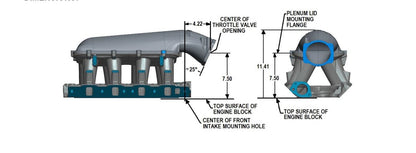8.2" SBF Ford Hi-Ram EFI Manifold