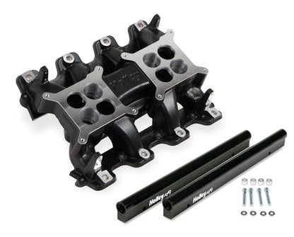 Holley Mid-Rise Intake - GM LS1/LS2/LS6 w/ 95mm Top - Black