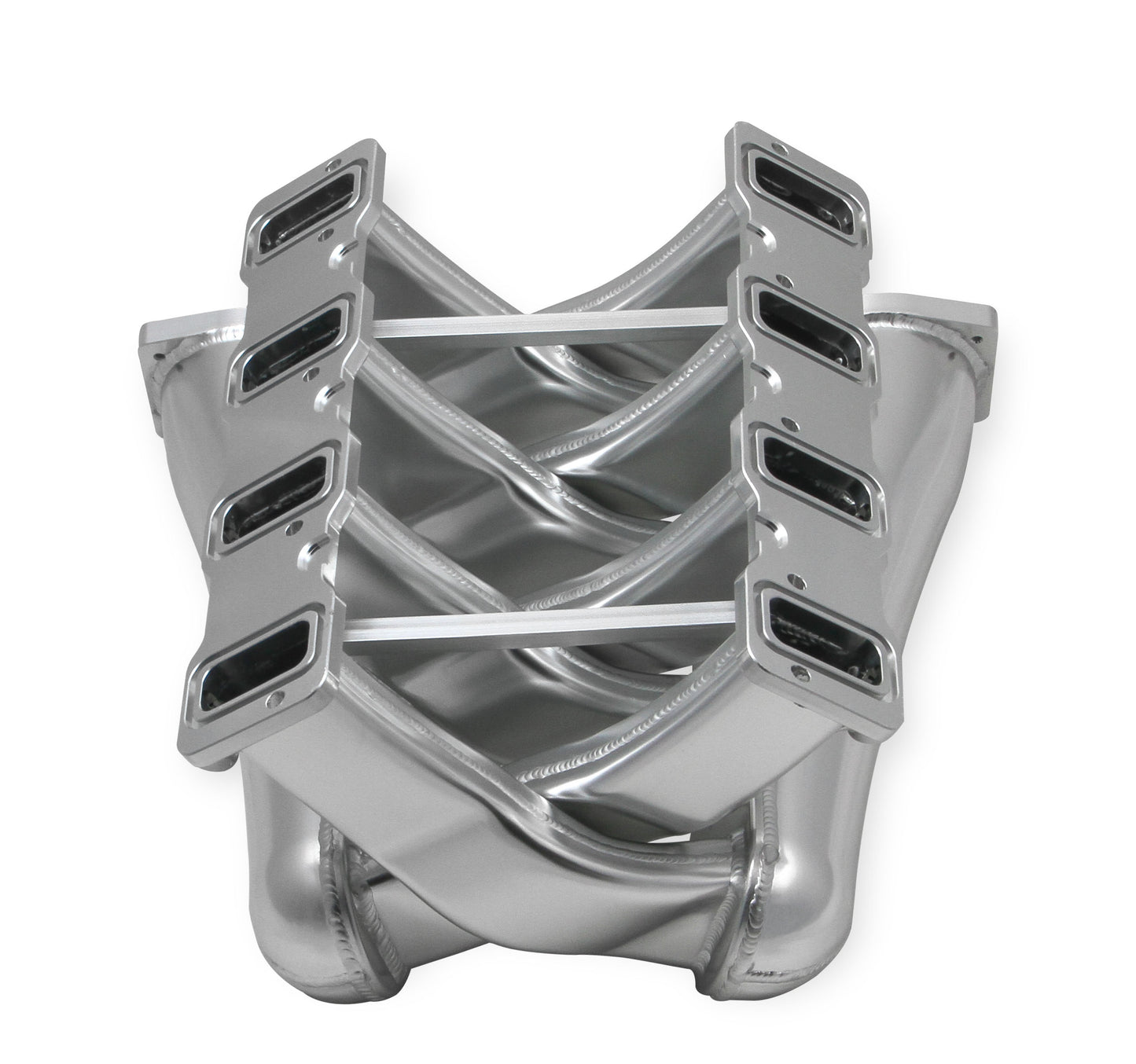 Sniper EFI Fabricated Intake Manifold Dual Plenum 92mm LS3/L92, Rail Kit - Slvr