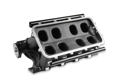 8.2" SBF Ford Hi-Ram EFI Manifold with Side Mount Top-Black