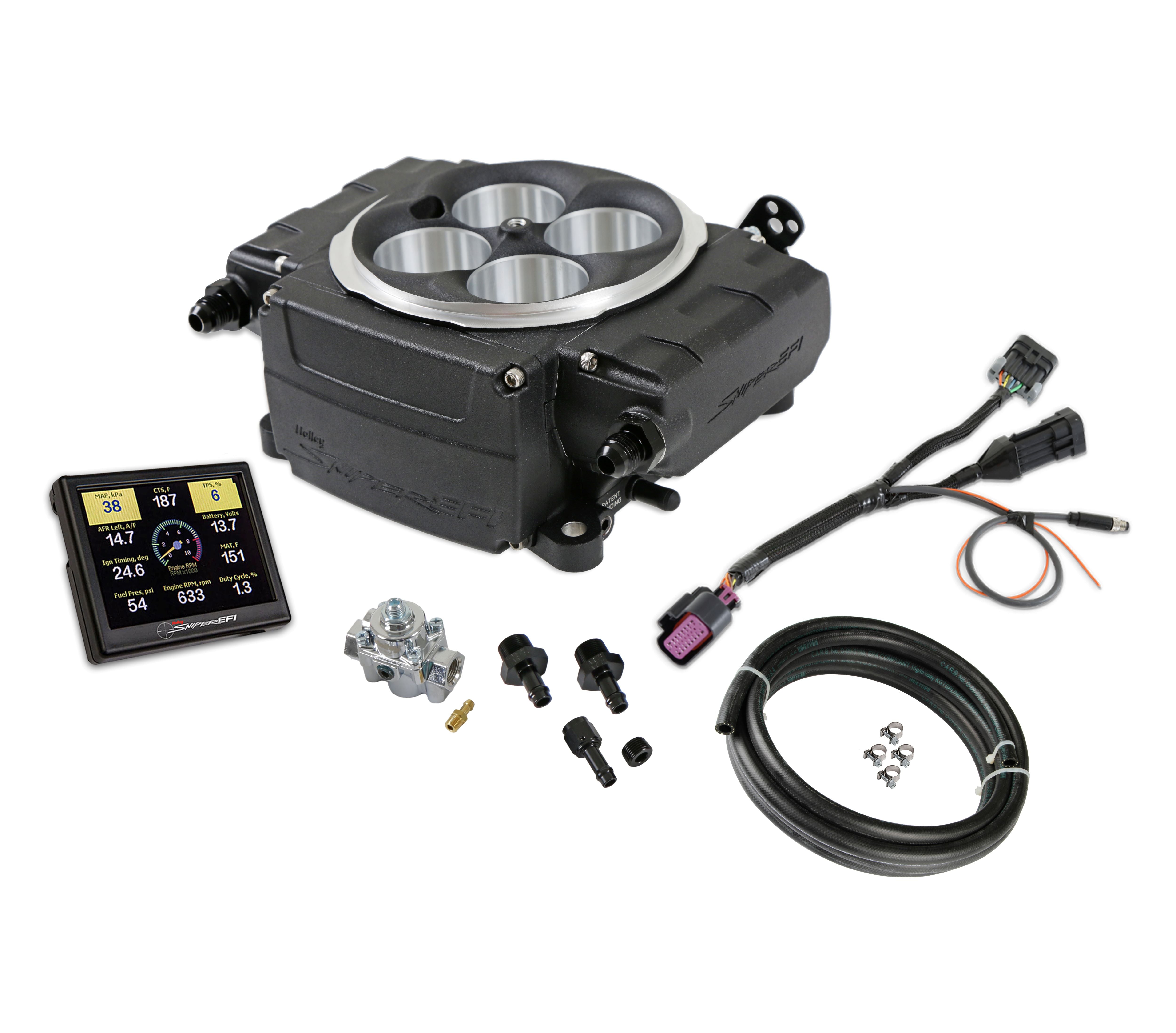 Holley Sniper 2 EFI Upgrade Kit w/ Regulator - Black