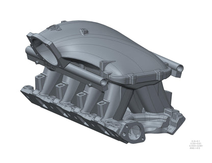 351W Ford Hi-Ram EFI Manifold with Side Mount Top