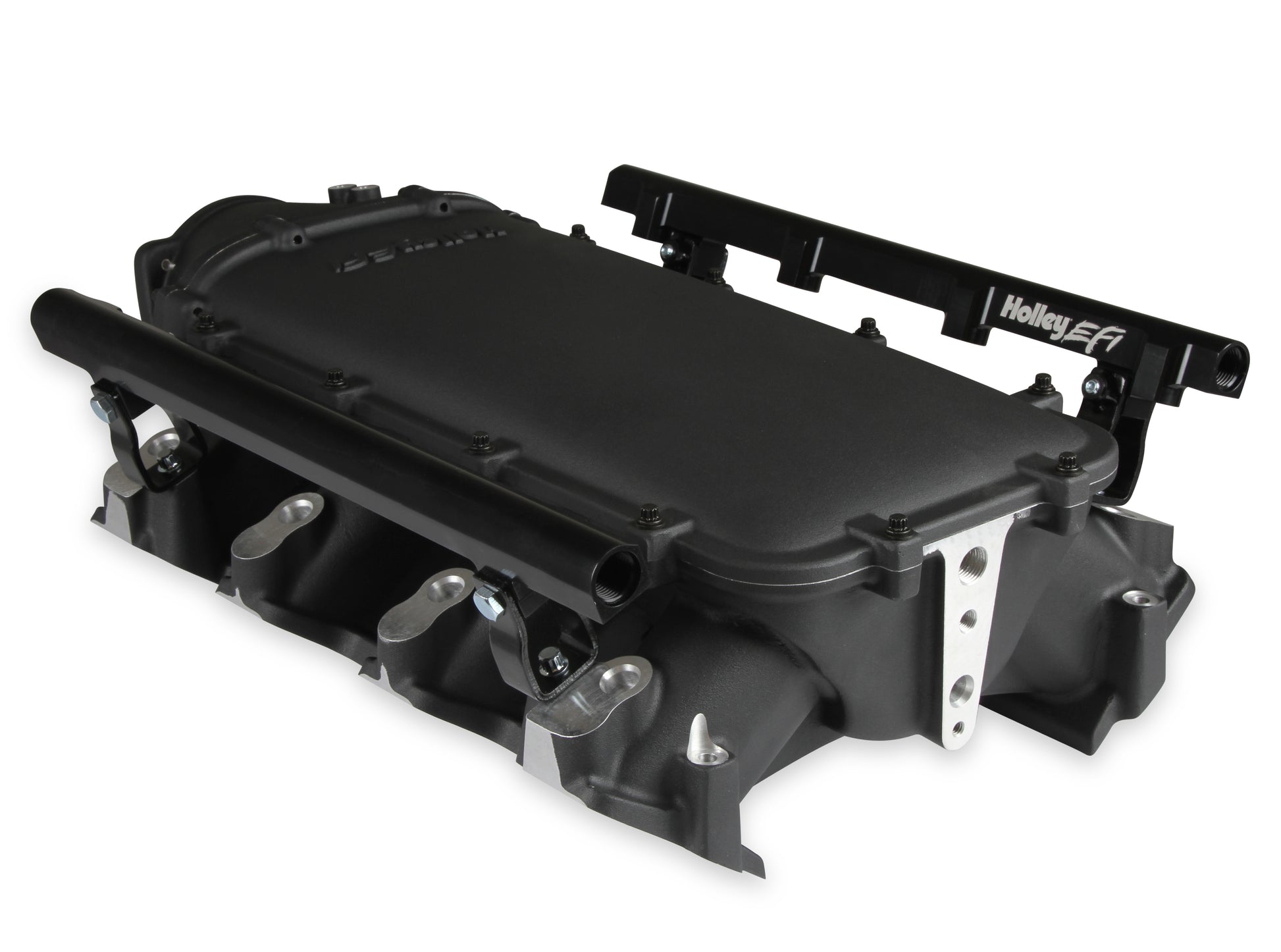 Holley Ultra Lo-Ram Manifold Kit Single Injector- Black - GM LS3/L92