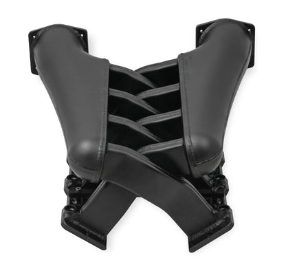 Sniper EFI Fabricated Intake Manifold Dual Plenum 92mm LS3/L92, Rail Kit - Blk