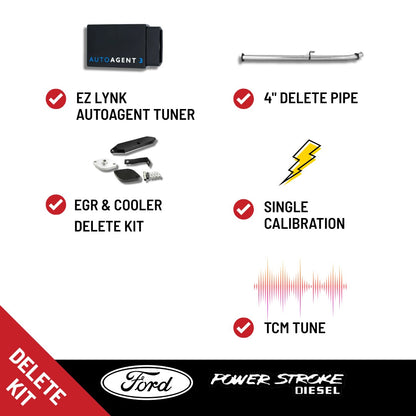 All In One Delete Kit - DPF DEF EGR  - TCM tune - delete pipe -  Ford Powerstroke 6.7L - 2020-2022