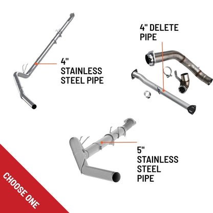 All in one Delete Kit - DPF DEF EGR-tuner pipe calibration - Ford Powerstroke 6.7L - 2023 2024 2025