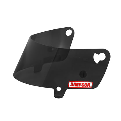 Simpson Racing Helmet Replacement Shields Fits Snell 2005 And Older Helmets Only - smoke