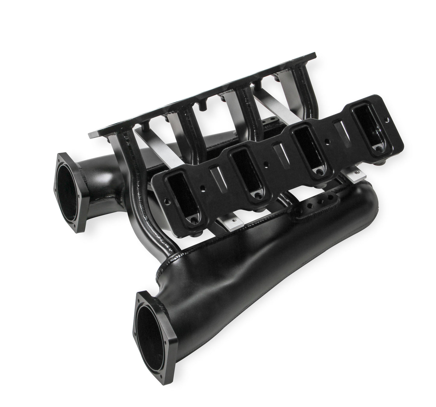 Sniper EFI Fabricated Intake Manifold Dual Plenum 102mm LS1/2/6, Rail Kit - Blk