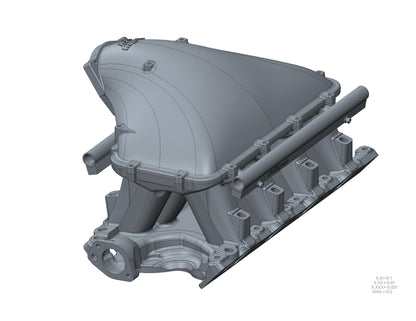 351W Ford Hi-Ram EFI Manifold with Side Mount Top
