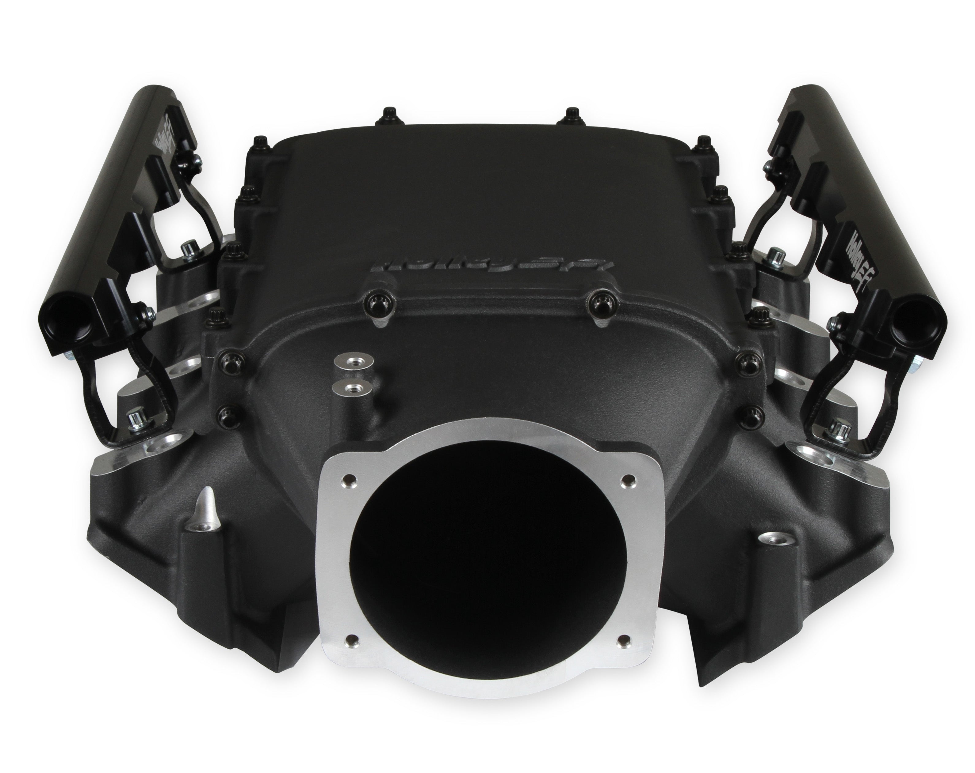 Holley Ultra Lo-Ram Manifold Kit Single Injector- Black - GM LS3/L92