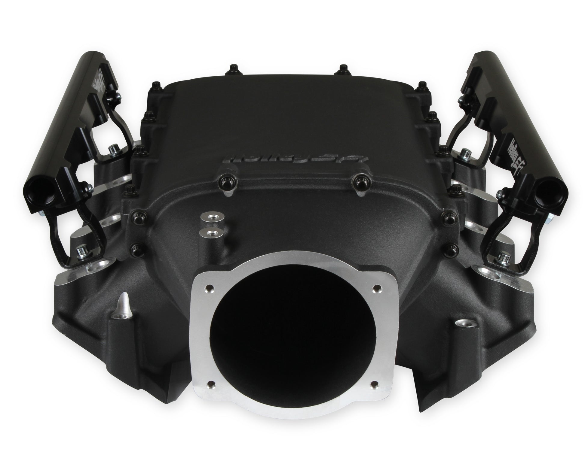 Holley Ultra Lo-Ram Manifold Kit Single Injector- Black - GM LS3/L92