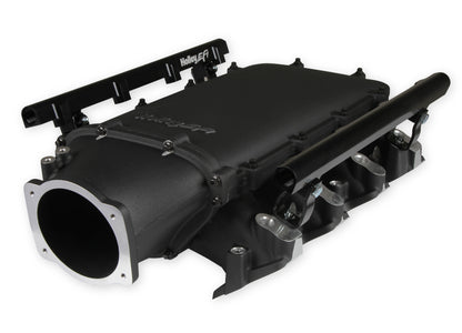 Holley Ultra Lo-Ram Manifold Kit Single Injector- Black - GM LS3/L92