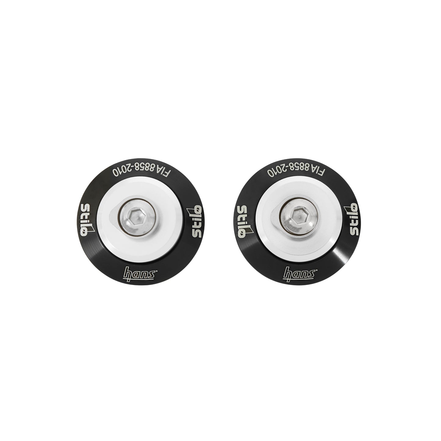 Stilo AK113111K-STILO Stilo Helmet Anchor Attachment- Black - Pair