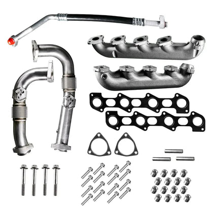 Ford Powerstroke 6.4L β Exhaust Manifold Kit w/ Up-pipe (2008-2010)
