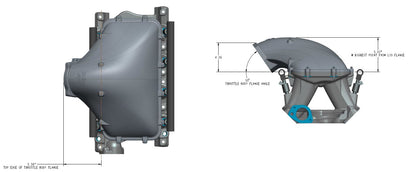 HI-RAM 105MM Cast Side Mount Plenum Top