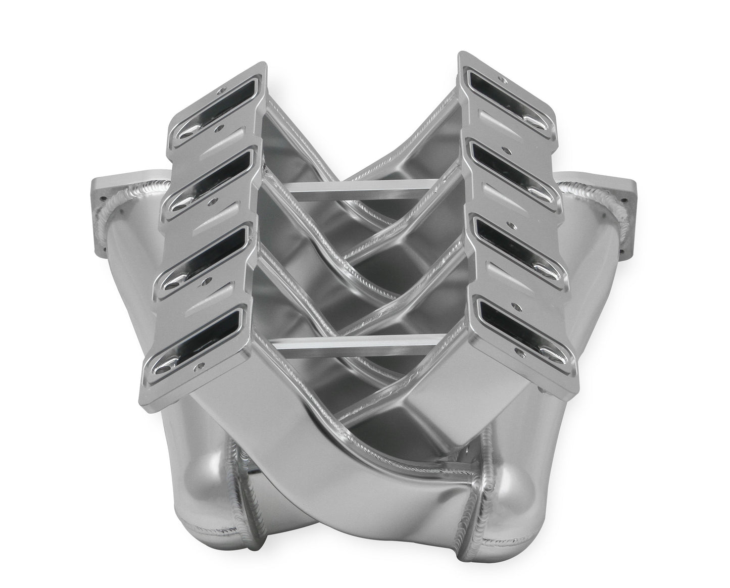 Sniper EFI Fabricated Intake Manifold Dual Plenum 92mm LS1/2/6, Rail Kit - Slvr