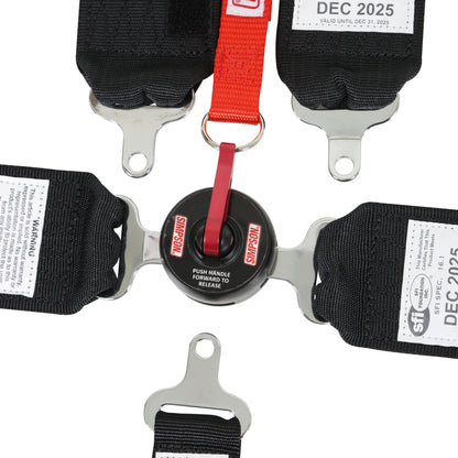 Simpson 29102Bkh Lcl 62" Lap Fm 5-Point Pu Harness