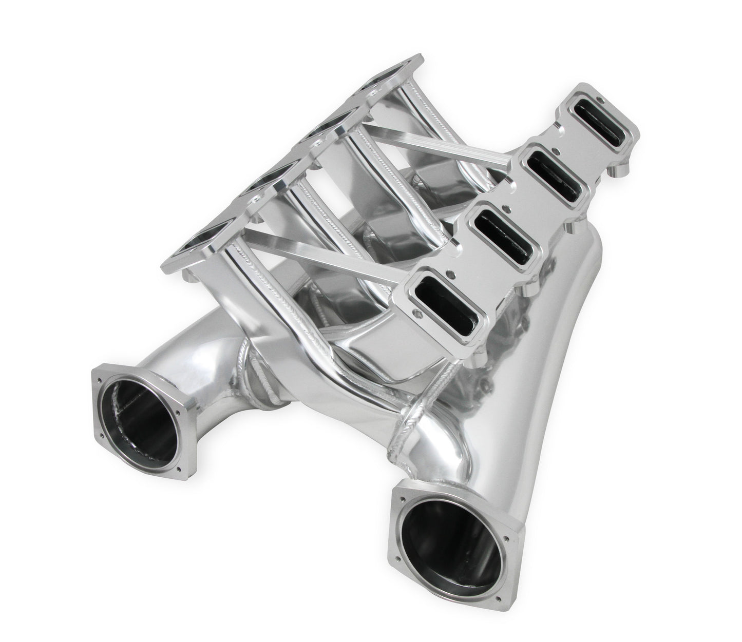 Sniper EFI Fabricated Intake Manifold Dual Plenum 102mm LS3/L92, Rail Kit - Slvr