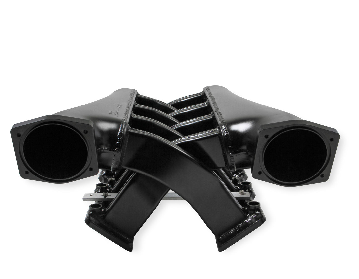 Sniper EFI Fabricated Intake Manifold Dual Plenum 102mm LS1/2/6, Rail Kit - Blk