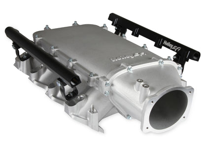 Holley Ultra Lo-Ram Manifold Kit Single Injector- Satin - GM LS3/L92