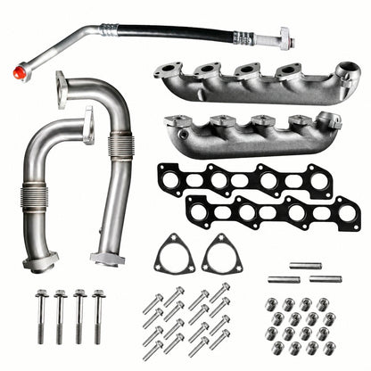 Ford Powerstroke 6.4L – Exhaust Manifold Kit w/ Up-pipe (2008-2010)