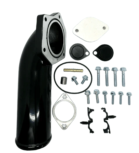EGR Cooler Delete Kit for Ford Powerstroke 6.4L (2008–2010) - Black Bandit