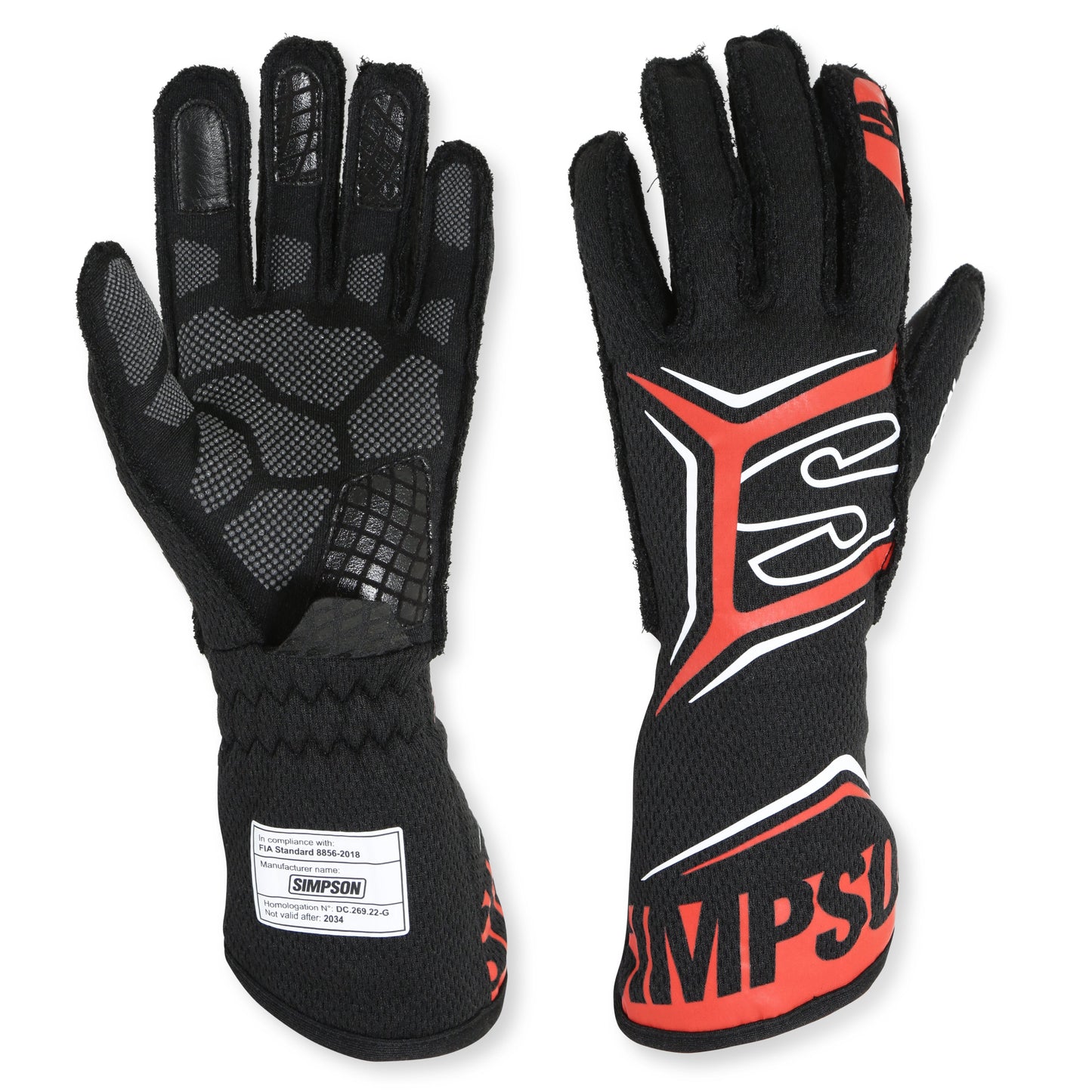 Magnata Driving Gloves - medium - black / red