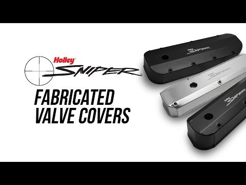 Sniper Valve Cover - Fabricated Aluminum - Ford Small Block - Long Bolt - Black