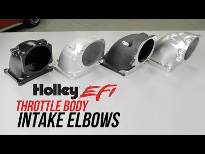 Billet 4500 EFI Throttle Body Intake Elbow-Ls- Black Finish