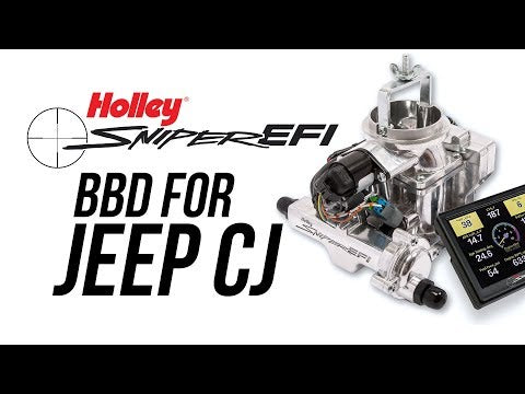 Holley Sniper EFI BBD Master Kit for 1971-1986 Jeep CJ - Shiny