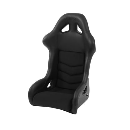 Simpson Racing Club Series Seat - 17" extra large - black vinyl / cloth