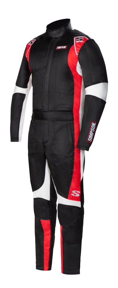 Supercoil Racing Suit - xxl - black / red / white