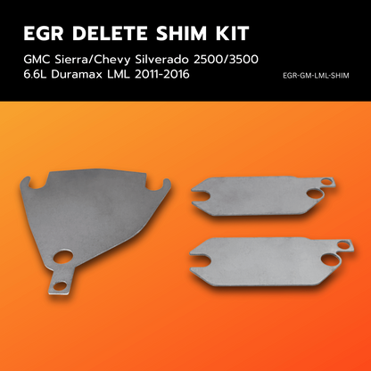 GM LML Duramax 6.6L - EGR Delete Shim Kit (2011-2016)