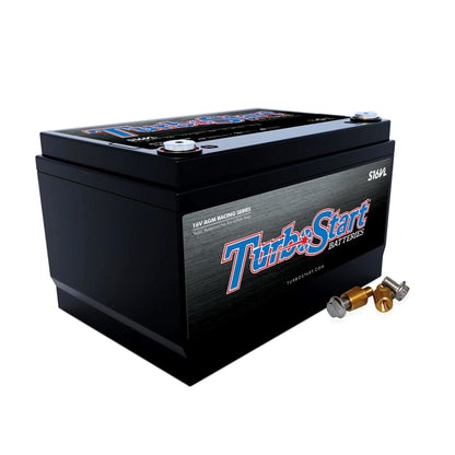 TurboStart S16VL 16-volt AGM racing battery for high-performance and drag racing applications
