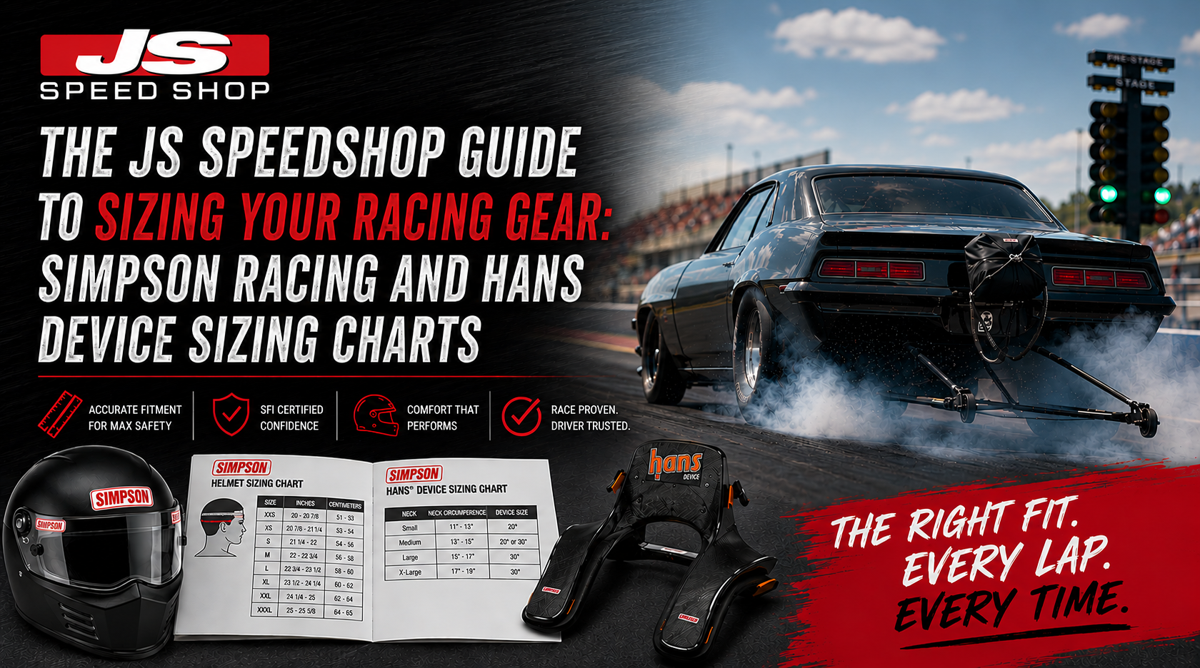 The JS Speedshop Guide to Sizing your Racing Gear: Simpson Racing and HANS Devices Sizing Charts