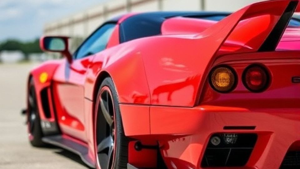 Red ferrari powered by TurboStart battery - JS SpeedShop