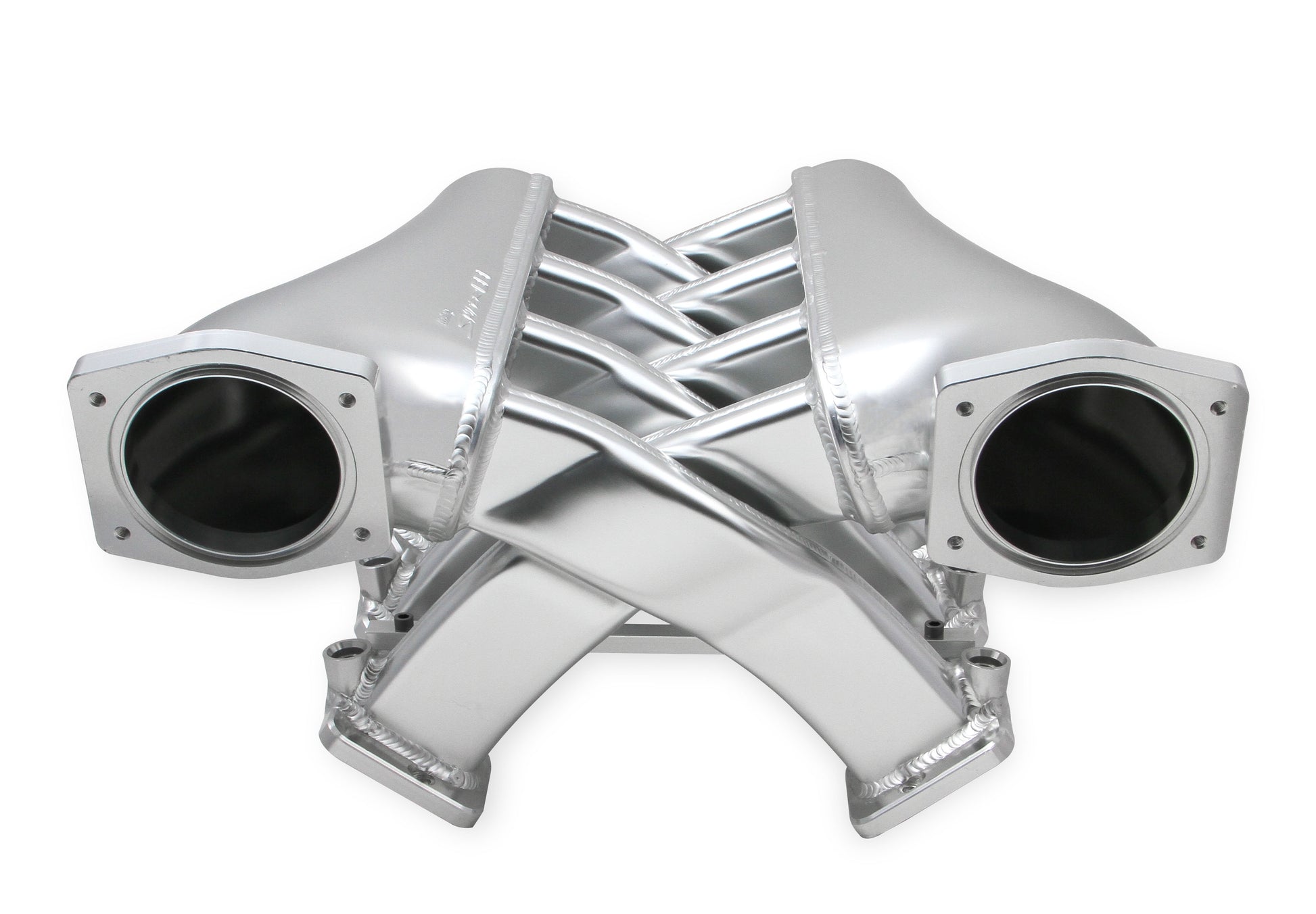 Sniper EFI Fabricated Intake Manifold Dual Plenum 92mm LS3/L92, Rail Kit - Slvr