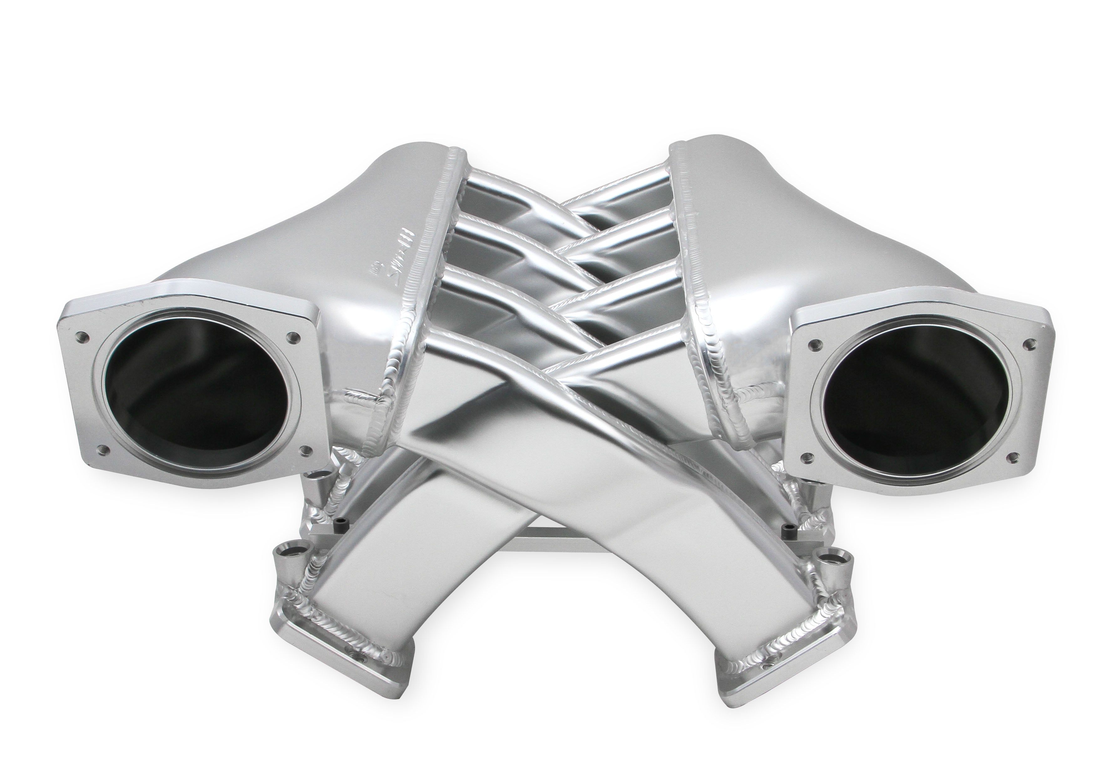 Sniper EFI Fabricated Intake Manifold Dual Plenum 92mm LS3/L92, Rail Kit - Slvr