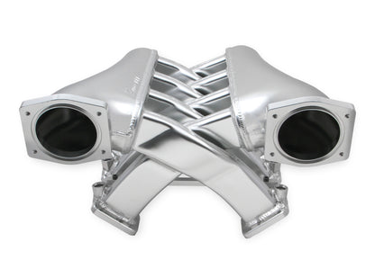 Sniper EFI Fabricated Intake Manifold Dual Plenum 92mm LS3/L92, Rail Kit - Slvr