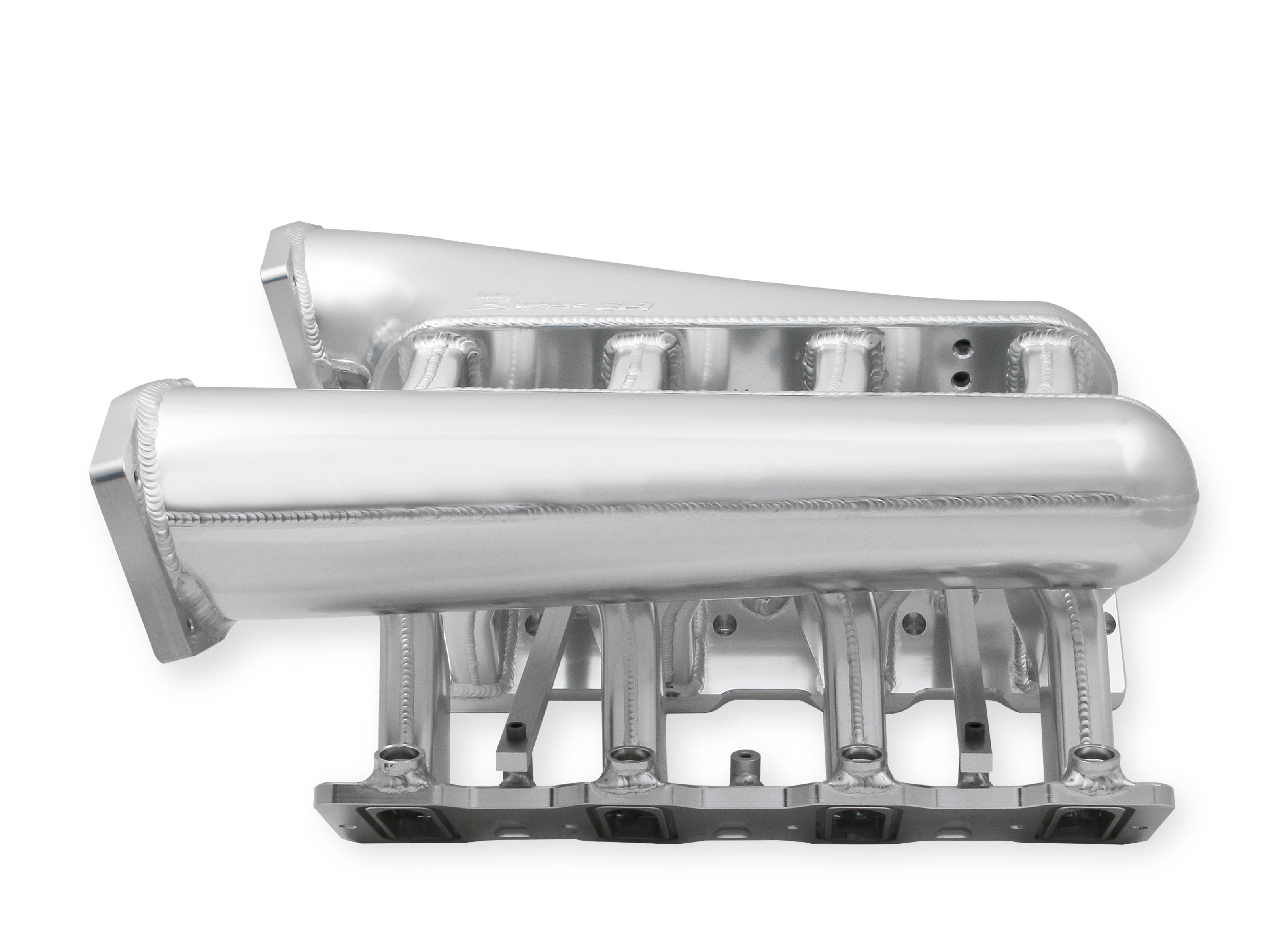 Sniper EFI Fabricated Intake Manifold Dual Plenum 92mm LS1/2/6, Rail Kit - Slvr