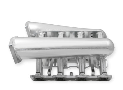 Sniper EFI Fabricated Intake Manifold Dual Plenum 92mm LS1/2/6, Rail Kit - Slvr