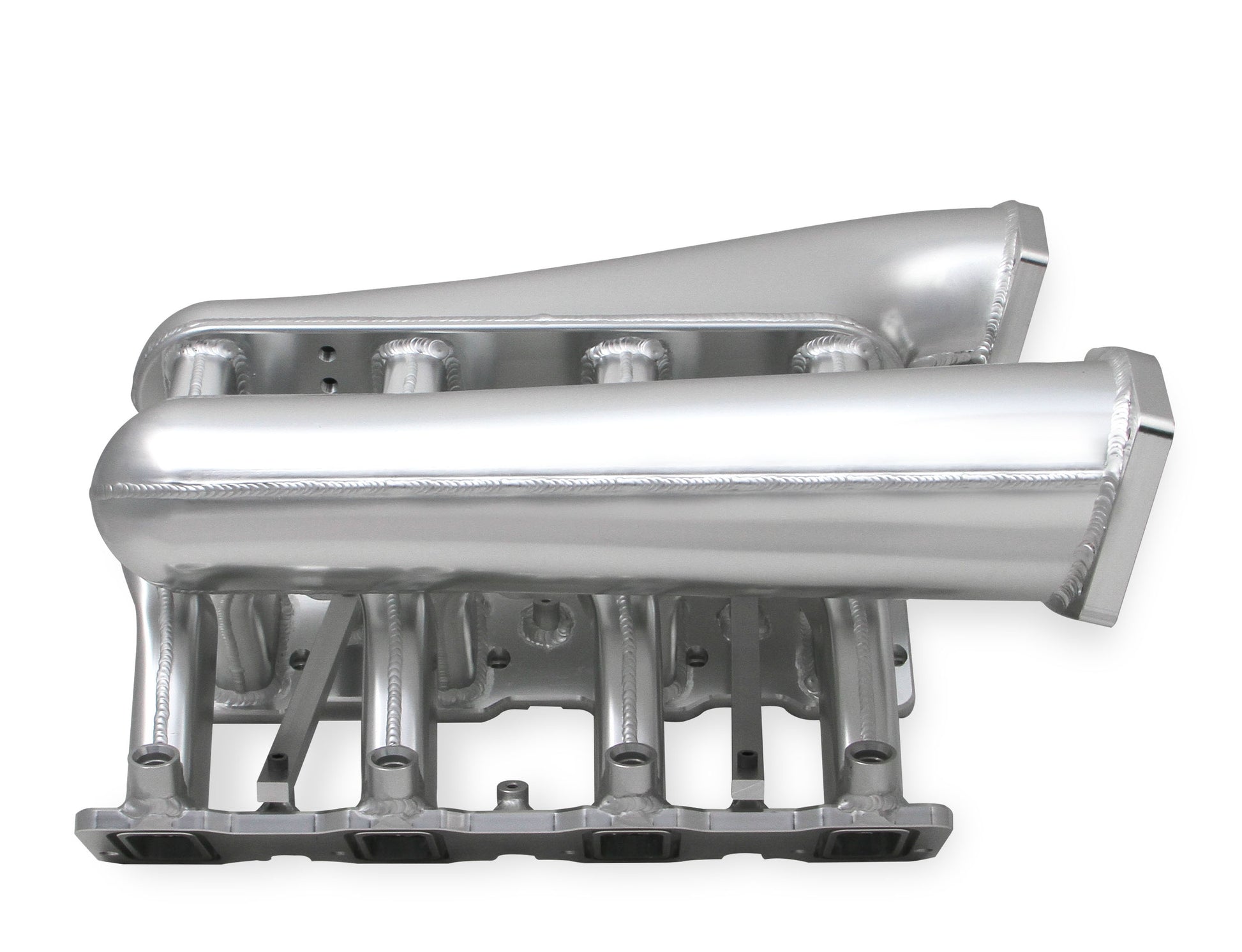 Sniper EFI Fabricated Intake Manifold Dual Plenum 92mm LS3/L92, Rail Kit - Slvr