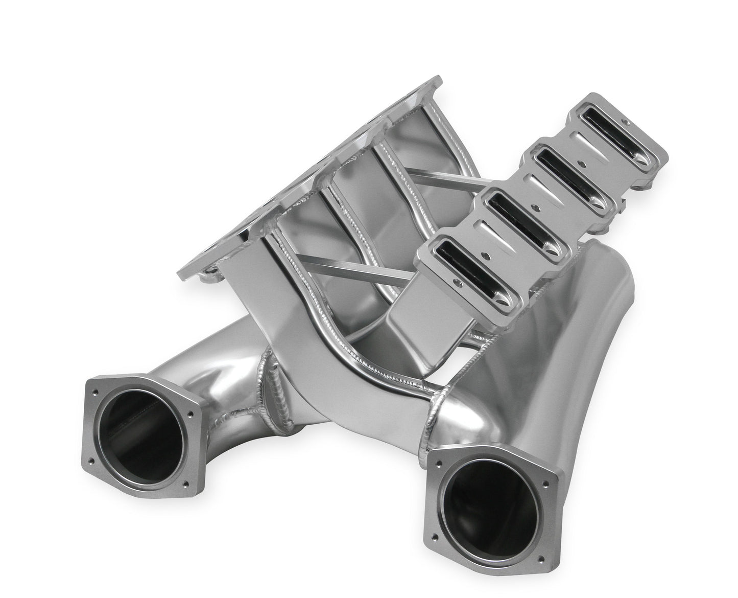 Sniper EFI Fabricated Intake Manifold Dual Plenum 92mm LS1/2/6, Rail Kit - Slvr